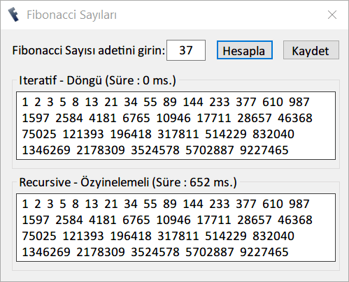 fibonacci-sayilari